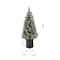 4ft. Pre-Lit Pine Artificial Christmas Porch Tree, Warm White LED Lights